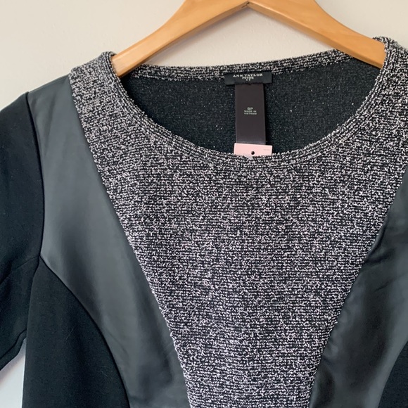 NWT Ann Taylor hourglass top with leather insets - Picture 4 of 6